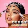 Waterproof Dual-Ended Eyebrow Pen and Eyebrow Brush