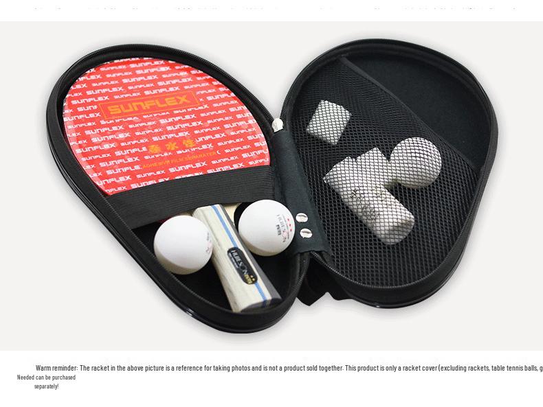 Huieson Hard Shell Table Tennis Racket Cover for Two Rackets
