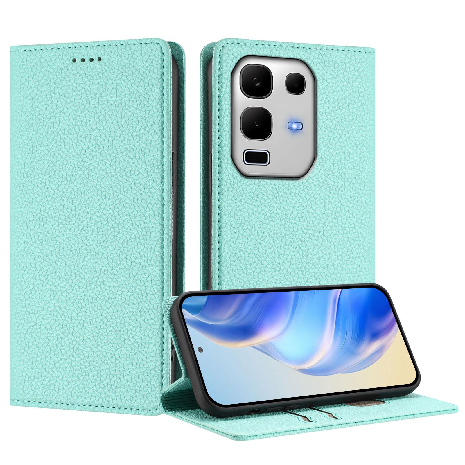 

For Infinix Note 50s 5G Wallet Case RFID Blocking Litchi Texture Leather Mobile Cover Dark Blue