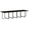 17 Piece Garden Dining Set with Cushions Brown Poly Rattan