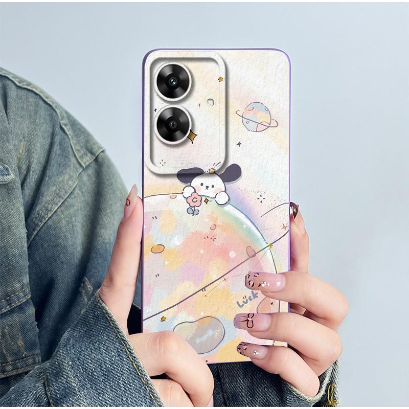 For Realme Narzo N61 Note60 Phone Case Note 60 NarzoN61 Casing Soft Silicone Painted Fashion Cartoon Flower Printed Back Cover