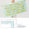 Kosugizen Mini Bath Everyday Print Scandinavian 3 Colors 1 of 50 x 100 Convenient Compact Thin Quick Set of Towels, Towels, Style, (3 Patterns), Each,