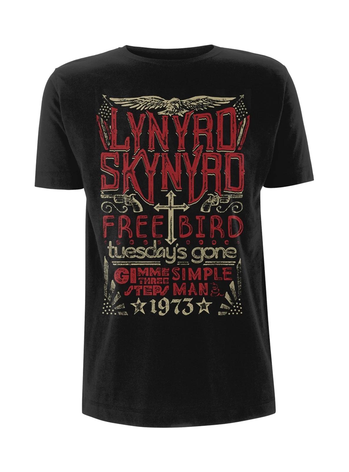 Lynyrd Skynyrd Free Bird Logo Rock Licensed Tee T-Shirt Men S