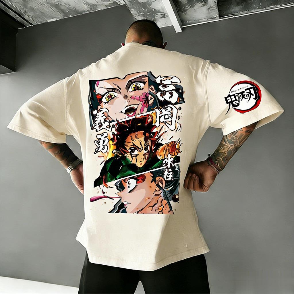 Kimetsu No Yaiba Giyu Tomioka Anime T Shirt Men Women Cotton Short Sleeve Streetwear Loose Graphic Tee Summer Casual Tops 2026