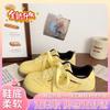 Shandisha Dexun double mesh board shoes female ugly cute spring and autumn chic niche Korean version breathable sports Forrest Gump white shoes female