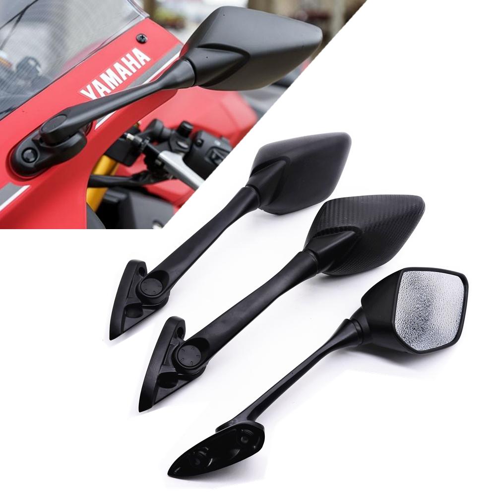 For Yamaha YZF R3 R25 2013-2018 Motorcycle Motorbike Foldable Side Mirrors Blind Spot Rearview Mirrors Cover Cap