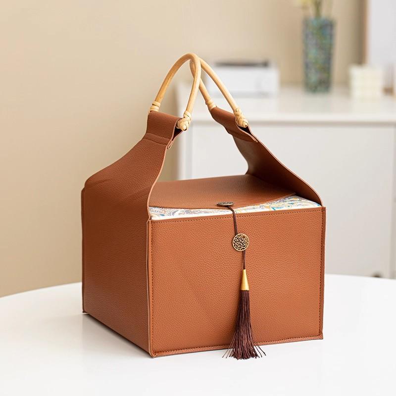 Luxury Leather Gift Box Elegant Wedding Candy Box, Premium Packaging for Coffee, Tea, Sweets, Bridal Souvenirs  Empty Gift Box