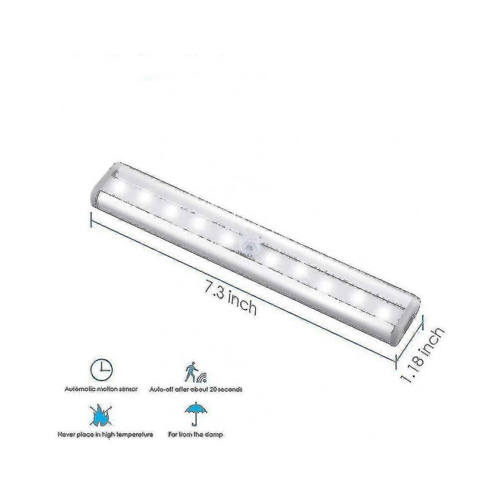 3 Pack Upgraded Usb Rechargeable 10 Led Magnetic Motion Sensor Light