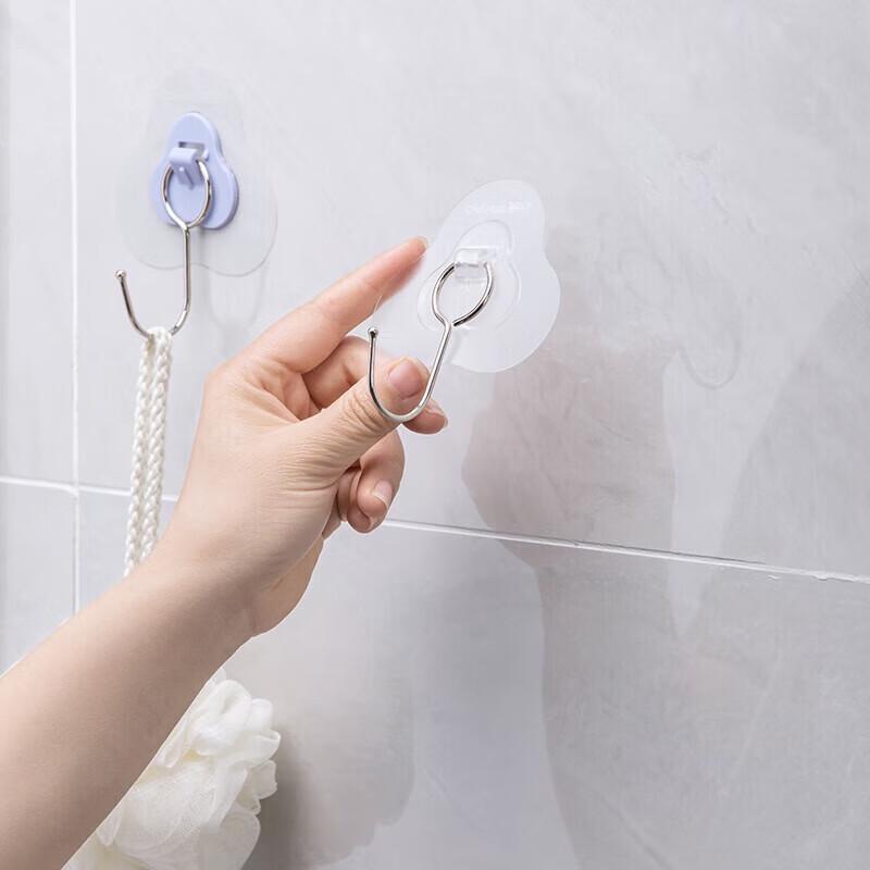 CHAHUA No-Drill Strong Adhesive Hooks 2-Pack