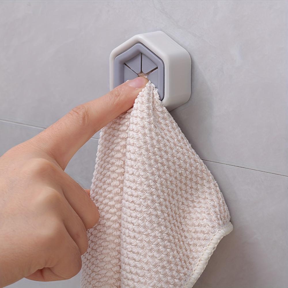 Wall Mount Plastic Holder, Easy Install, Multi-functional Home and Kitchen Organizer, Casual Style Cloth Holder