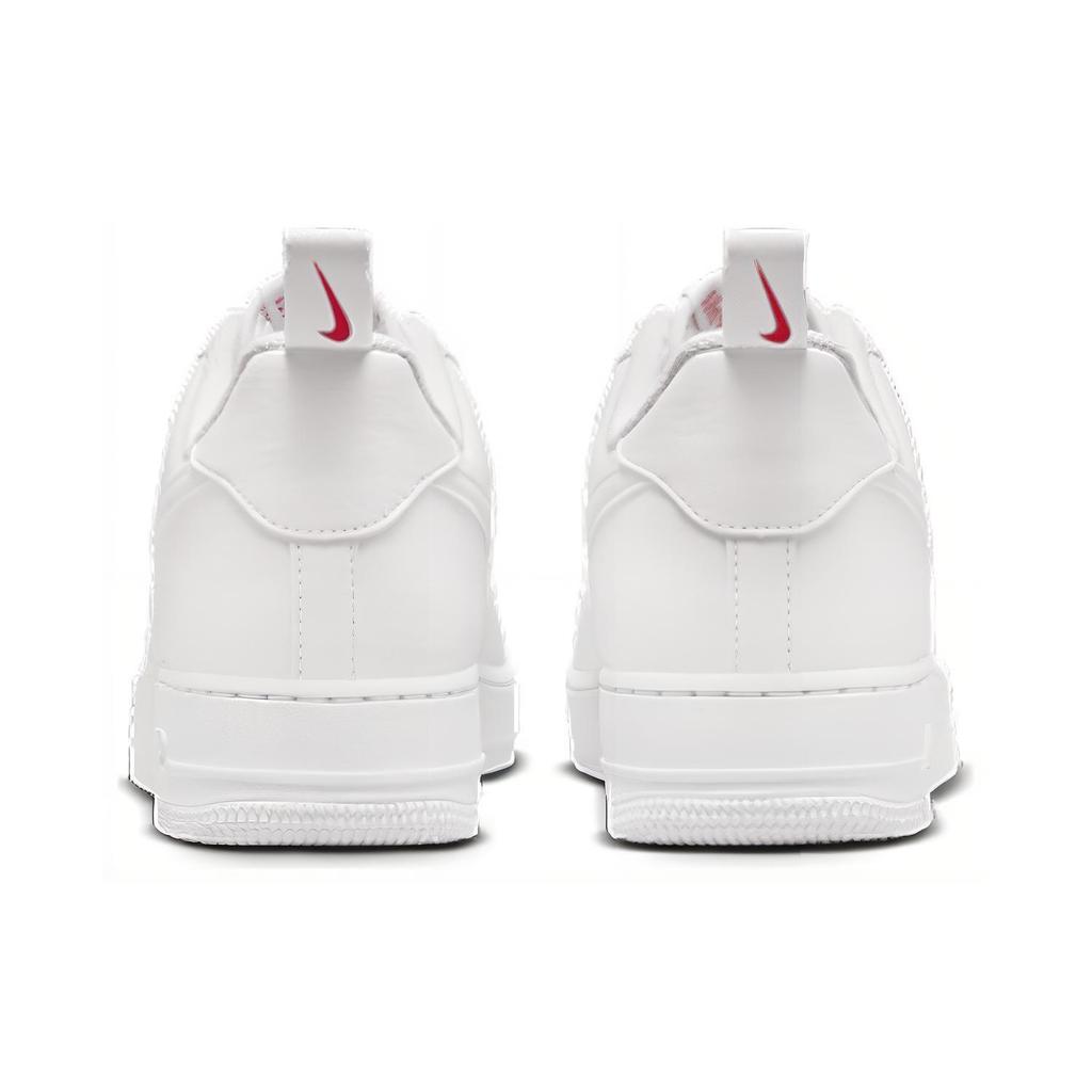 New Nike Air Force 1 Low '07 Se White Red Mini Swoosh FZ7187-100