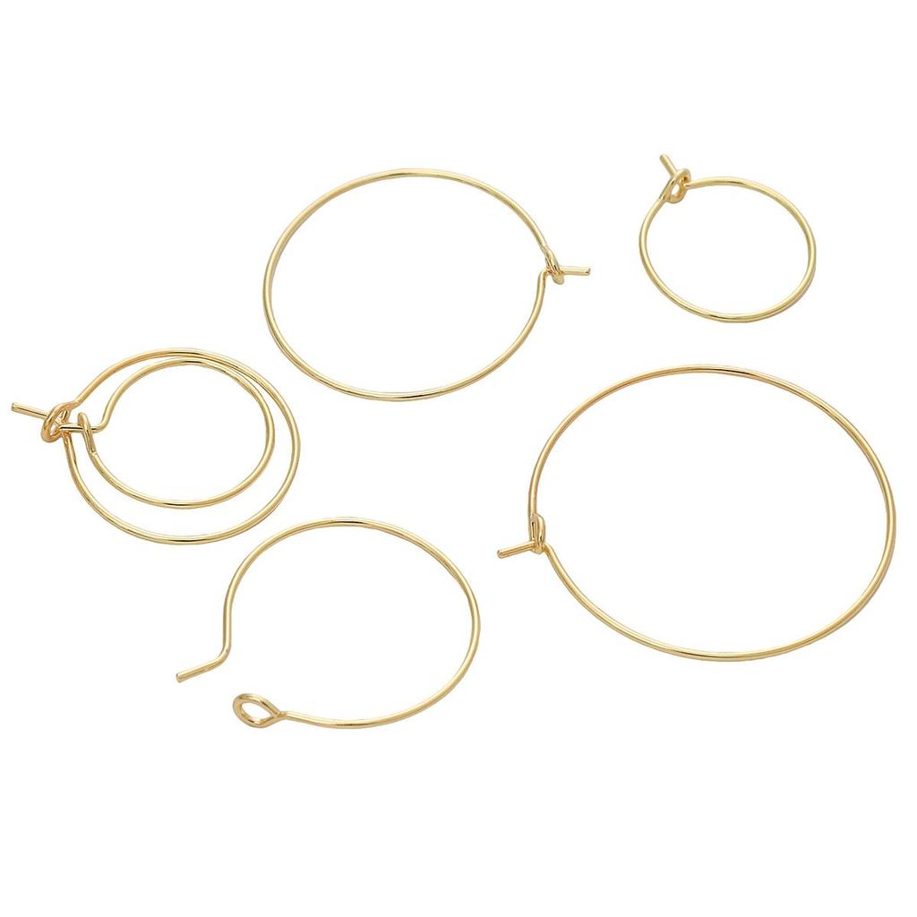 Copper Round Earrings For DIY Jewelry Making Craft Accessories