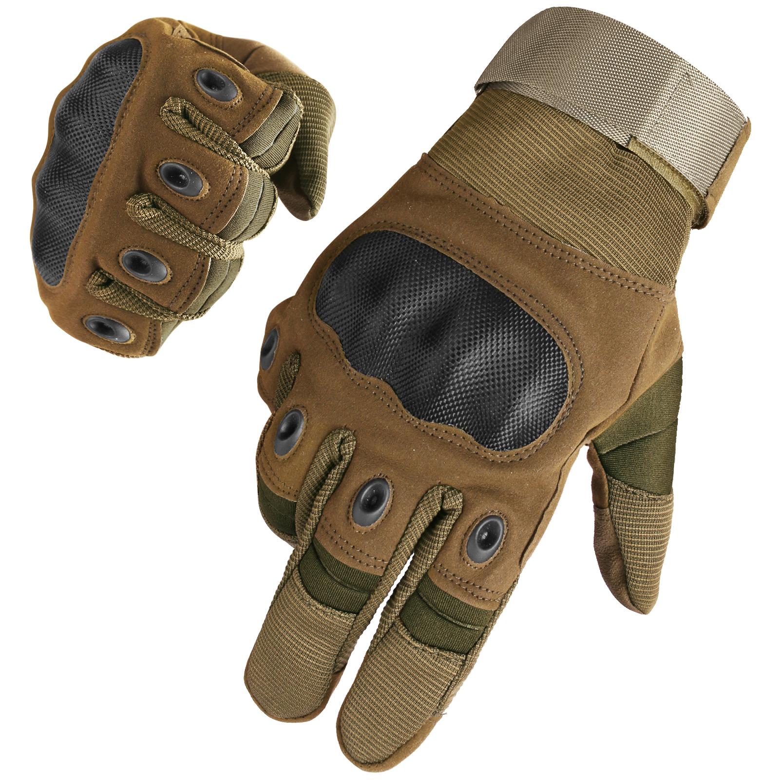 

Перчатки для езды на велосипеде с закрытыми пальцами, перчатки с жесткими костяшками пальцев для сенсорных экранов, для мотоциклов, походов, скалолазания, лесозаготовительного оборудования, тактические перчатки коричневый