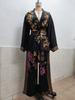 Spring/Summer 2026 Retro Print Deep V Tie-up Top & Wide-leg Pants Two-piece Set for Women