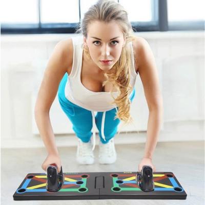 Liegestützbrett Faltbar Multifunktionell mit Griff Trainingsgerät für Zuhause