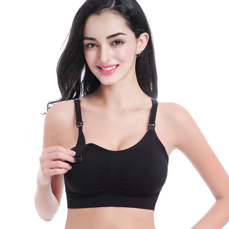 Plus Size Seamless Hands-Free Nursing Bra - Wire-Free, Front-Open