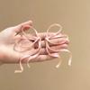 1 Pair Elegant Satin Ribbon Bow Silky Texture Bow Barrettes  for Girls and Women