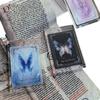 Creative Butterfly Dynamic Pattern Cards Anime Action Figure Cartoon Grating Card Bookmark Backpack Pendant Gifts for Girlfriend