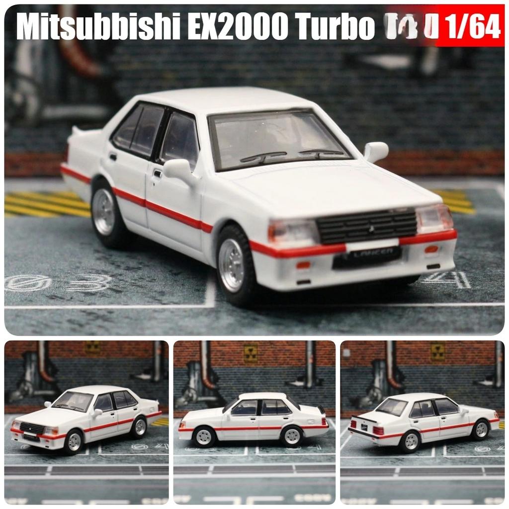 Modelo Miniatura 1/64 Mitsubishi Lancer EX2000 Turbo Coche de Juguete de Aleación Fundición a Presión 1/64 JKM Vehículo Clásico Ruedas Libres Colección Regalo