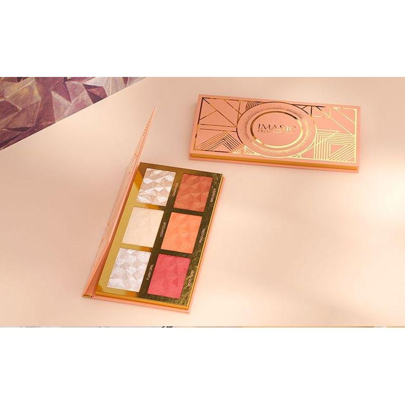 IMAGIC - 6 Colours Highlight / Blush / Contour Palette