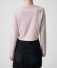 MUSINSA STANDARD WOMAN [Cooltandard] Women'S Crew Neck Crop Long Sleeve T-Shirt [Desert Pink]