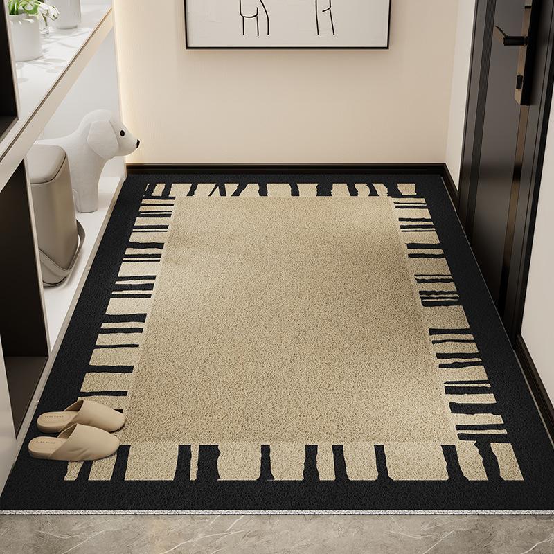 Light Luxury High-End Door Floor Mat, Dirt-Resistant, Wear-Resistant And Non-Slip Mat, Household Tailor-Able Mud Scraping Soil Silk Ring Floor Mat