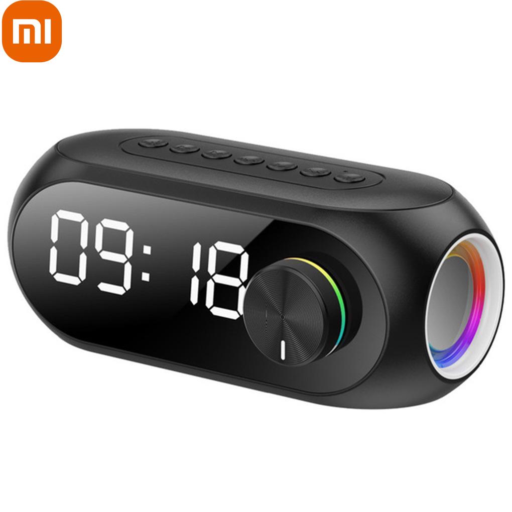 

Xiaomi беспроводной светодиодный зеркальный экран динамик стерео цифровой дисплей будильник громкая связь музыкальный плеер перезаряжаемый домашний