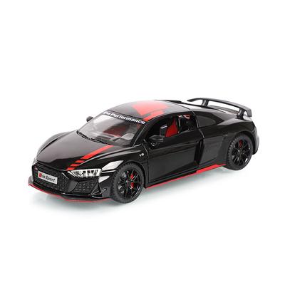 1/24 Scale R8 V10 Diecast Alloy Model Car Miniature Metal Vehicle Supercar Racing Collectible Gifts for Boys Christmas Red Toys