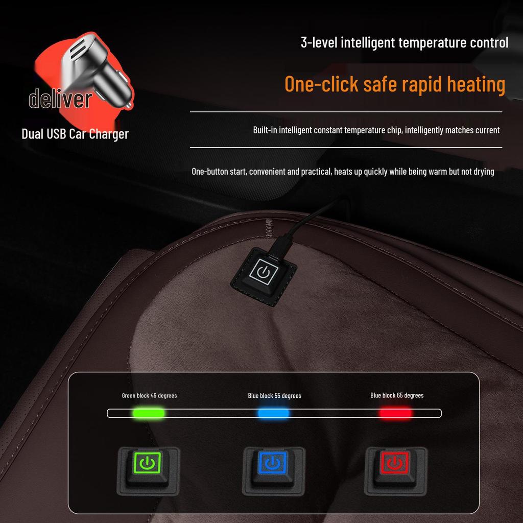 Heated Flannel Seat Cushions for Buick Envision Plus, Regal, Velite 6, LaCrosse, and GL8 Series.