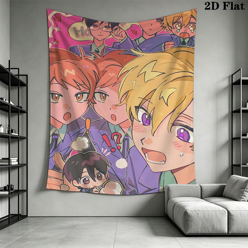 Ouran High School Host Club Pattern Home Decor Tapestry, Wall Hanging, Decorative RV Wall Cloth.MGT0918529
