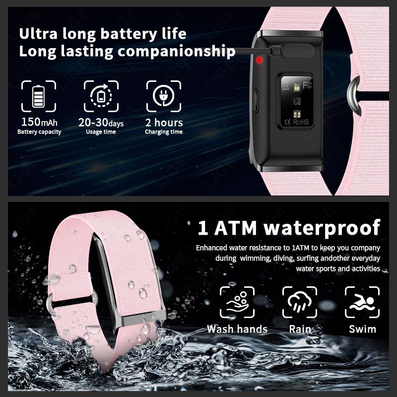 Women Smart Band Men Watch Heart Rate Blood Pressure Sports Fitness Smartwatch New Man Outdoor Smart Bracelet Ladies