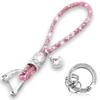 Crystal Car Keychain For Women Key Chain Accessories With Rhinestones Keyring Short Rope Christmas Gifts Jewelry Accessories New