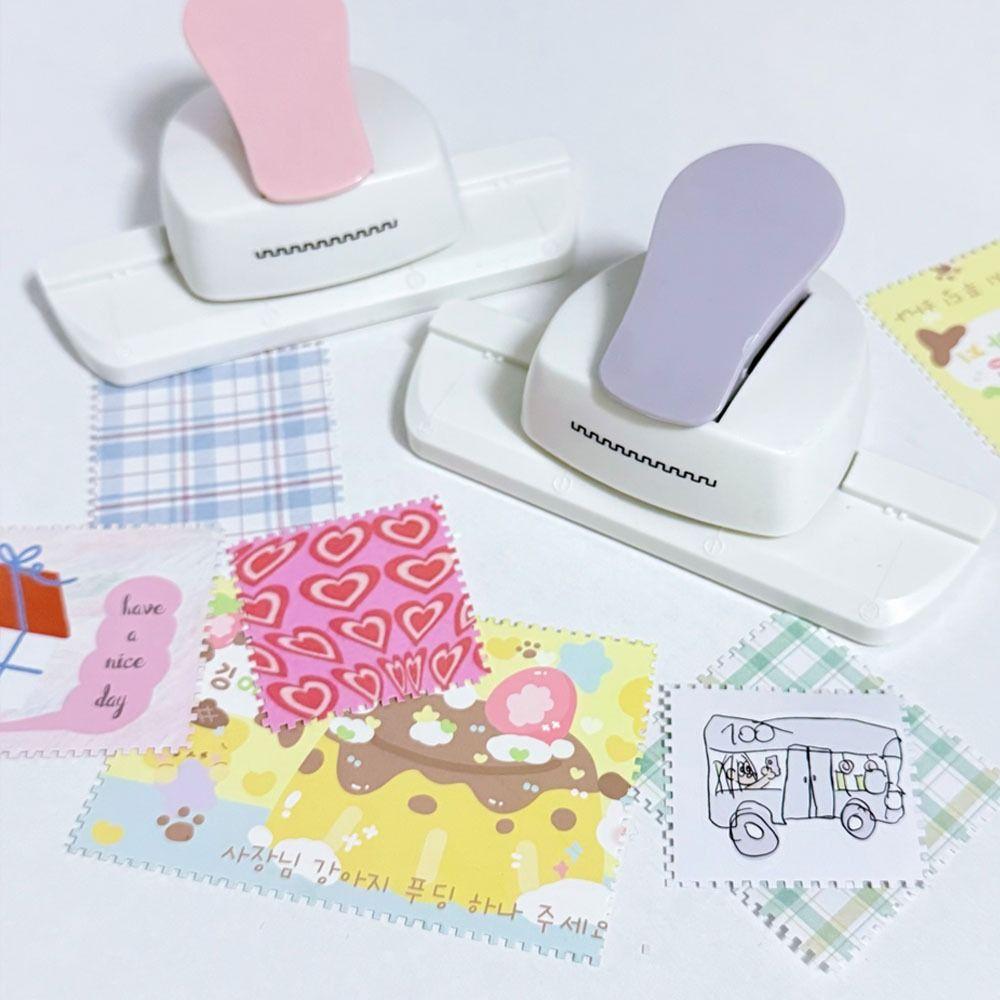 Manual Postage Stamp Punch Embossing Labor-saving Stamp Border Punch DIY Stamp Border Embossing Tool