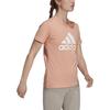adidas T Shirts Women's Pink Crew Neck Moderate Straight Fit H07810
