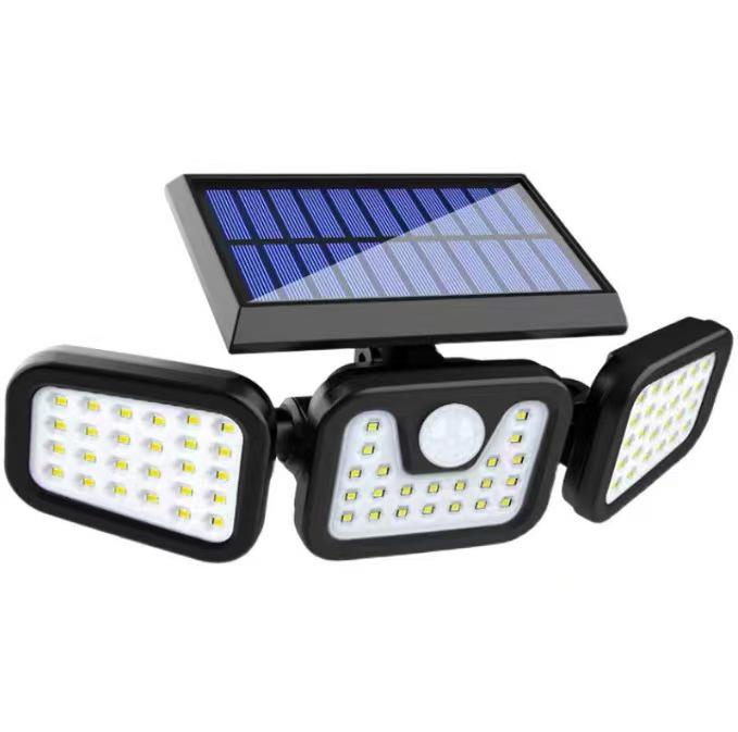 Three-Sided Solar LED Sensor Street Lamp