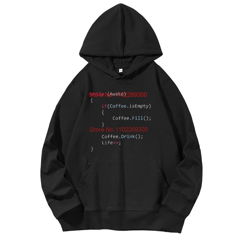 Funny Programming Computer Coding Geek Gift Graphic Hooded Sweatshirts Fashion Long Sleeves Pullover Hoodies Unisex Sweaters