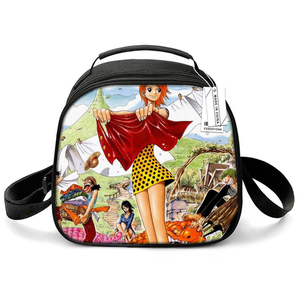 Animation Lunch Box Thermal Insulation Bag Lunch Bag Student Thickened Aluminum Foil Nautical King Storage Thermal Insulation Meal Bag Ice Bag