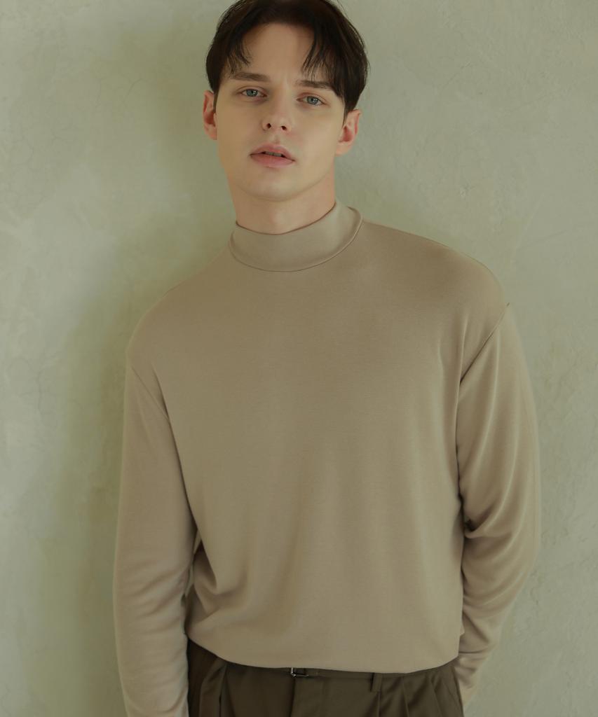 ESN [Set] Half Turtleneck Knit T-Shirt (Type B)