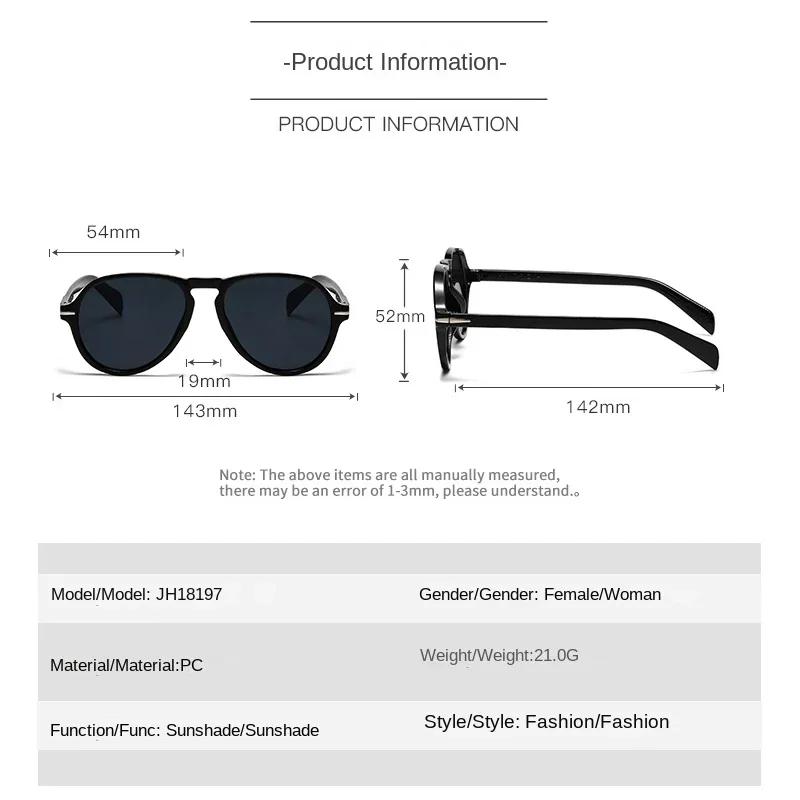 Retro Pilot Sunglasses Women Fashion Rivets Decoration Gradient Eyewear Men Shades UV400 Brand Designer Fishing Sun Glasses
