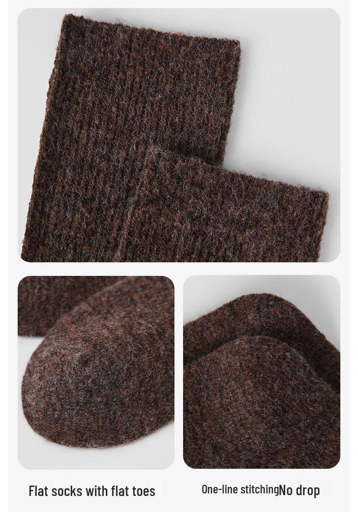 Renaissance Women's Off-White Wool Mid-Calf Slouch Socks - Warm & Versatile for Autumn/Winter