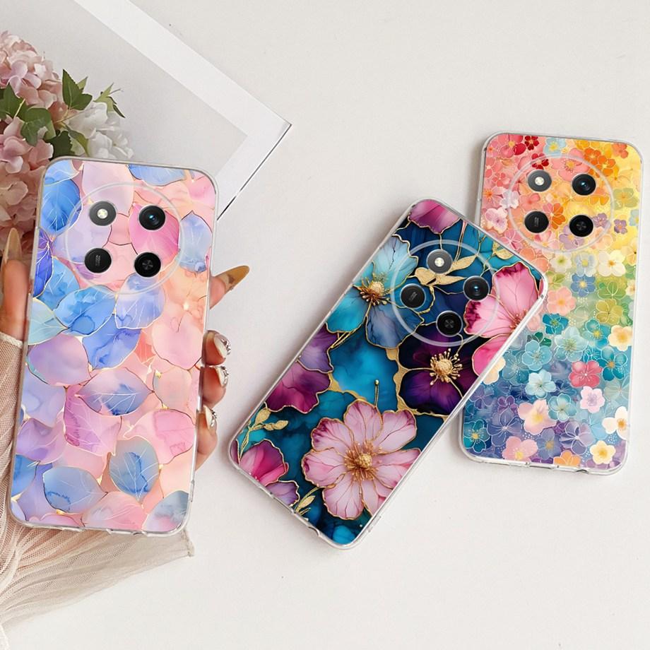 Dragon Lion Animal Printed For Honor Magic 7 Lite 7 Pro Magic7 Phone Case On Honor X9C Smart Cover Clear Silicone Butterfly Capa