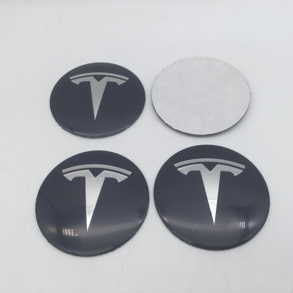 SGJPH1 19+1pcs 56mm 60mm 65mm For Tesla Model 3 Model Y Car emblem Wheel hub Center Cap Badge covers Decals Styling accessories