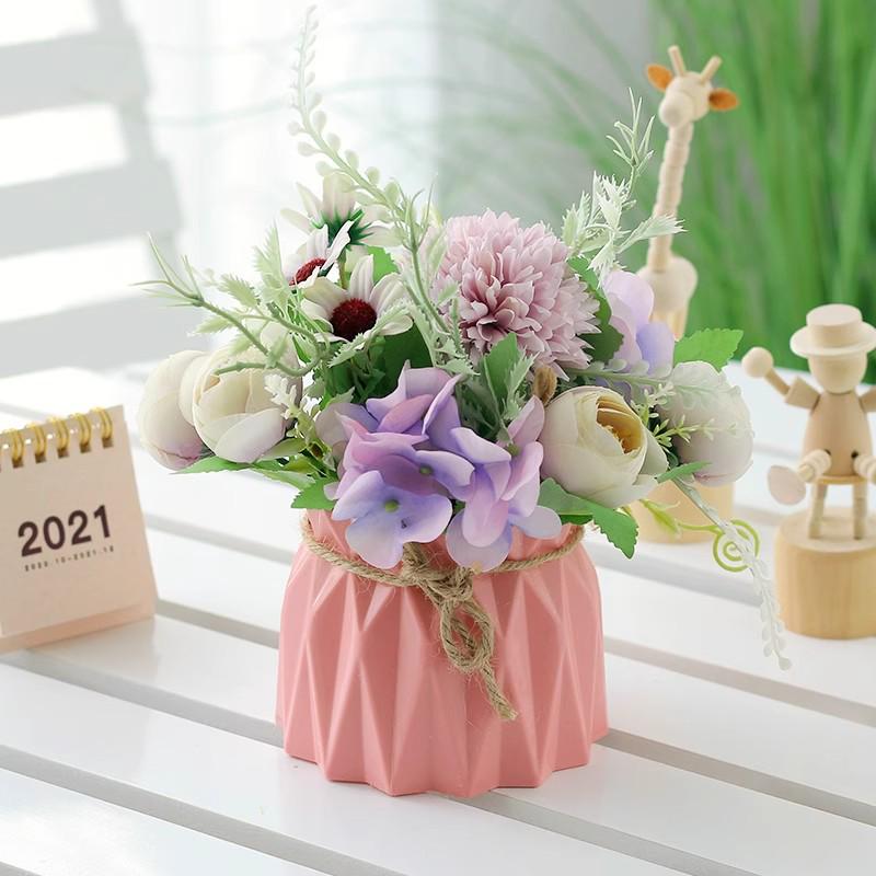 Indoor Artificial Flower Bouquet Decor for Office or Living Room