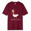 Funny Couple Cotton Tshirts Valentines Day Gift for Husband Wife Girlfriend Boyfriend Goose Tender Heart Tee Lovers Clothes