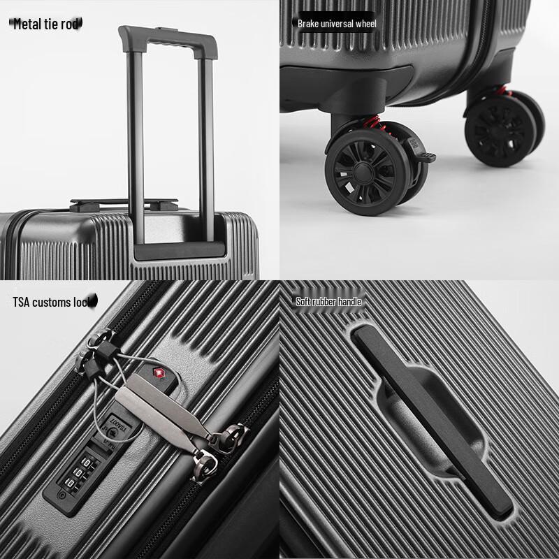 KarLot Double-Sided Opening Durable Travel Luggage