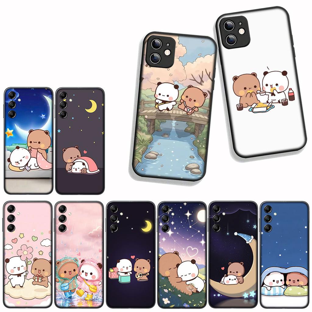 for Apple iPhone 17 16 15 11 Pro XS Max XR 6 7 8 Plus + SE 2020 5 16E Phone Cover Case Bubus Panda Bear Dudus