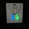 Modisches Partner-Halsketten-Anhänger Luminous Geometric Hexagonal Crystal Necklace Pendant Liebespaar Freundschaft Freund Schmuck Geschenk