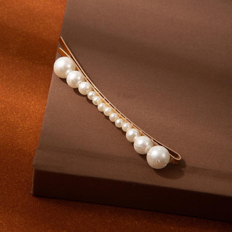 Pearl Word Clip Women'S Temperament Bangs Forehead Broken Hair Edge Clip High Sense Simple Bb Clip