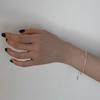 [925 Silver] Grainy Line Bracelet