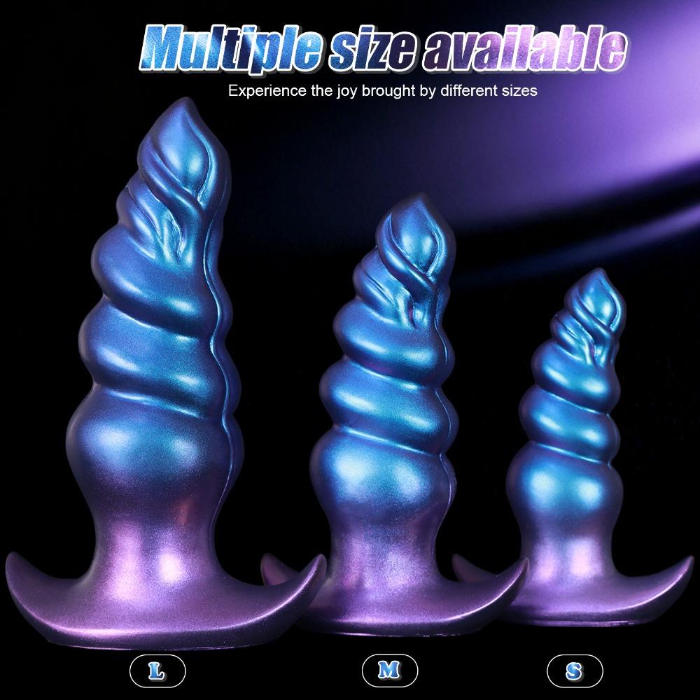 Anal Plug Silicone - Gradual Anal Trainer Kit for Men Women, Soft Butt Plug for Prostate Massage & G-Spot Stimulation, Adult Sex Toy